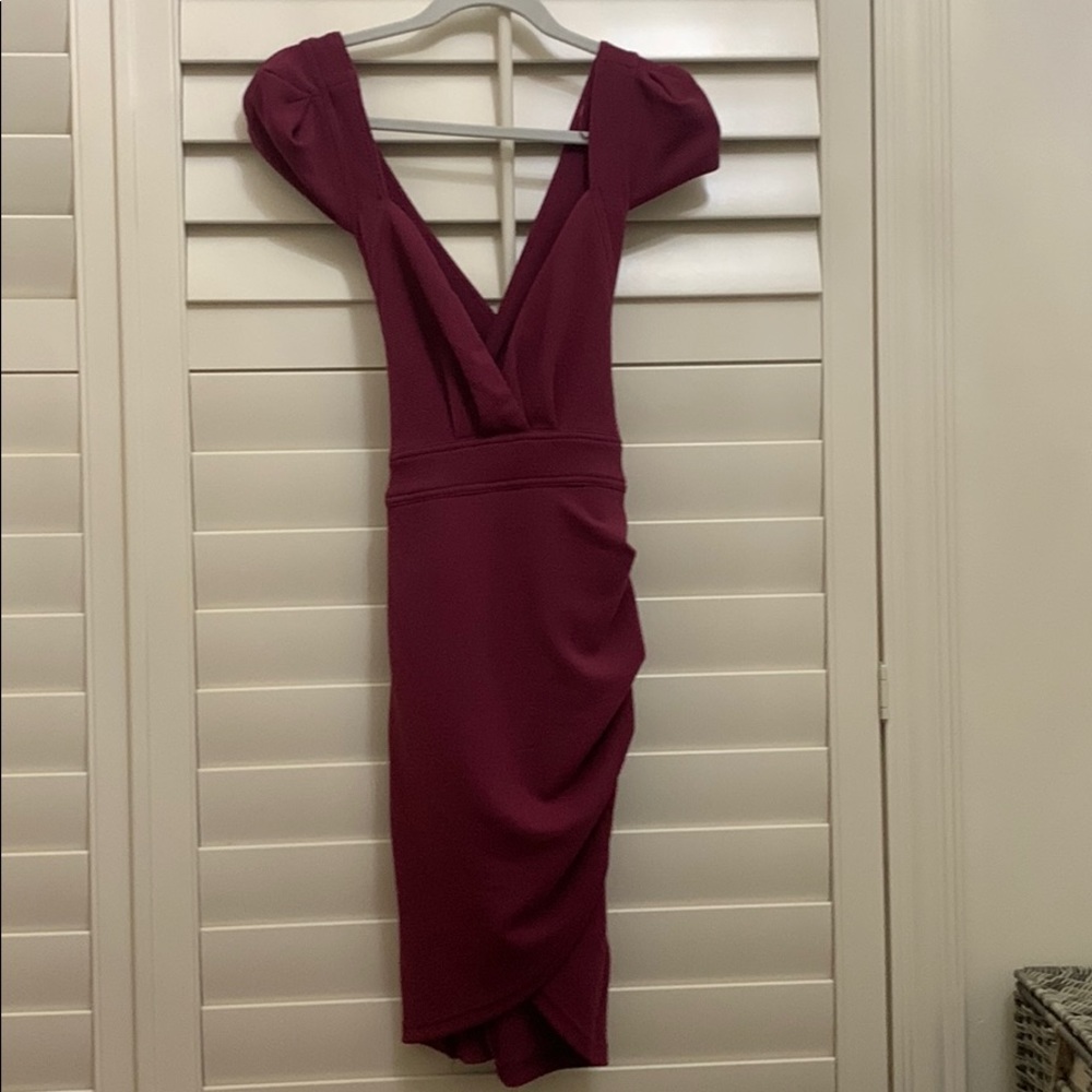 Burgundy dress